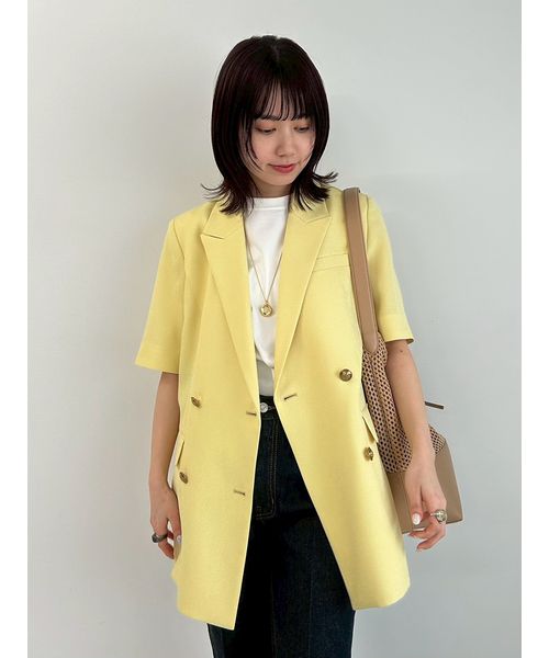 WEB限定カラー】ハイラインフレンチスリーブカットトップス