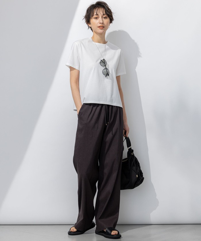 今期【洗える】ハイエンド クルーネック Tシャツ 洗える】ハイエンド クルーネック Tシャツ(508140551)｜阪急