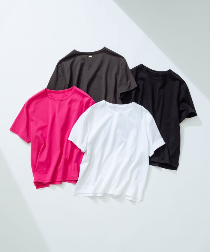 今期【洗える】ハイエンド クルーネック Tシャツ 洗える】ハイエンド クルーネック Tシャツ(508140551)｜阪急
