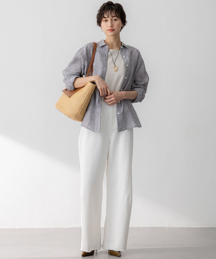 【杏さん着用】LIBECO ベーシック シャツ 杏さん着用】LIBECO ベーシック シャツ(508148551)｜阪急百貨店