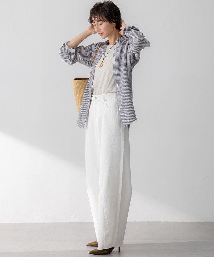 【杏さん着用】LIBECO ベーシック シャツ 杏さん着用】LIBECO ベーシック シャツ(508148551)｜阪急百貨店