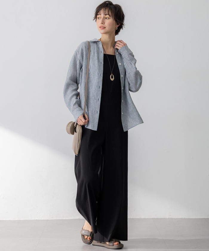 【杏さん着用】LIBECO ベーシック シャツ 杏さん着用】LIBECO ベーシック シャツ / 23区 | ファッション
