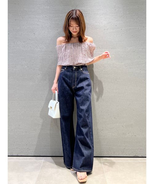 SNIDEL （スナイデル）バレルデザインデニム WHT 0 スナイデル SNIDEL 【00サイズあり】バレルデザインデニム （WHT