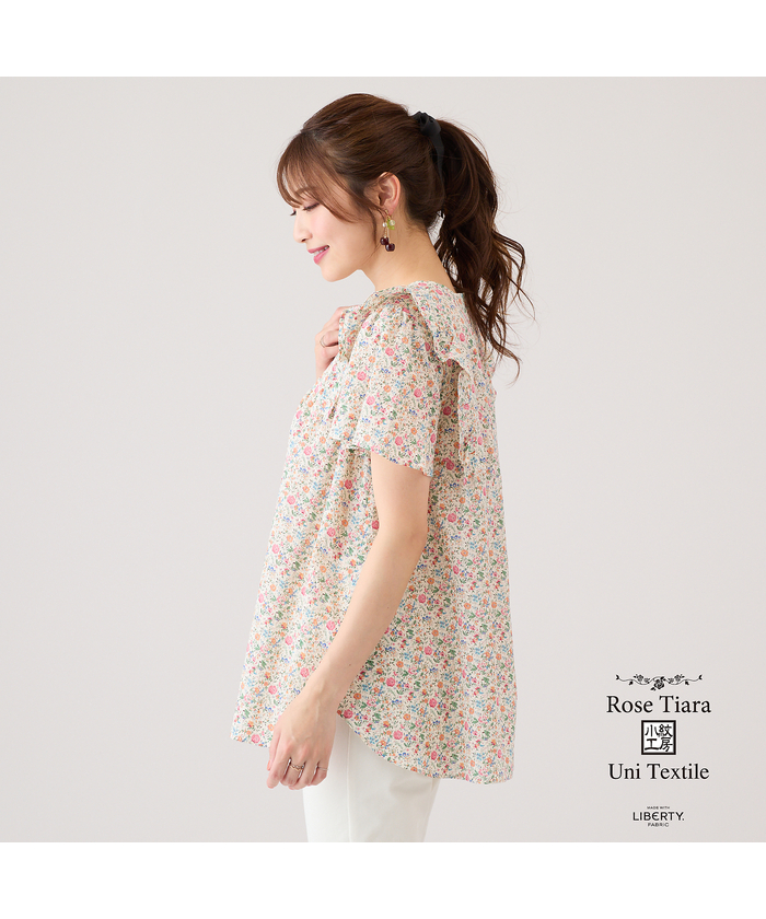 Rose Tiara with LIBERTY / フリルブラウス(508150415)｜阪急