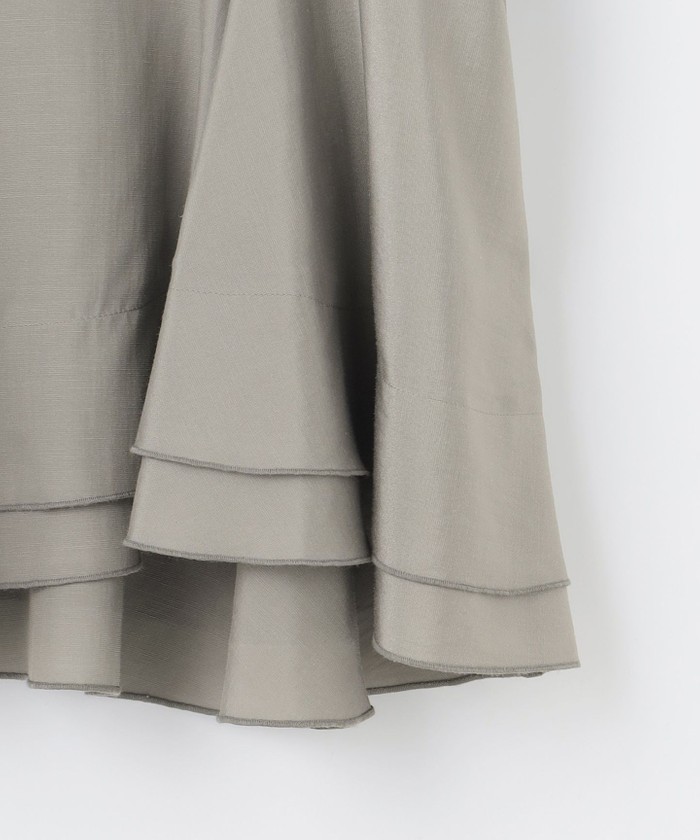 自由区　ソフトリネンペプラム ブラウス　新品 洗える】ソフトリネンペプラム ブラウス / 自由区 S