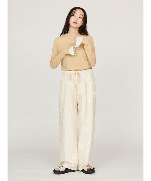 emmi（エミ） ウエストギャザーワイドパンツ ウエストギャザーワイドパンツ(ワイドパンツ)｜パンツ｜emmi（エミ）の