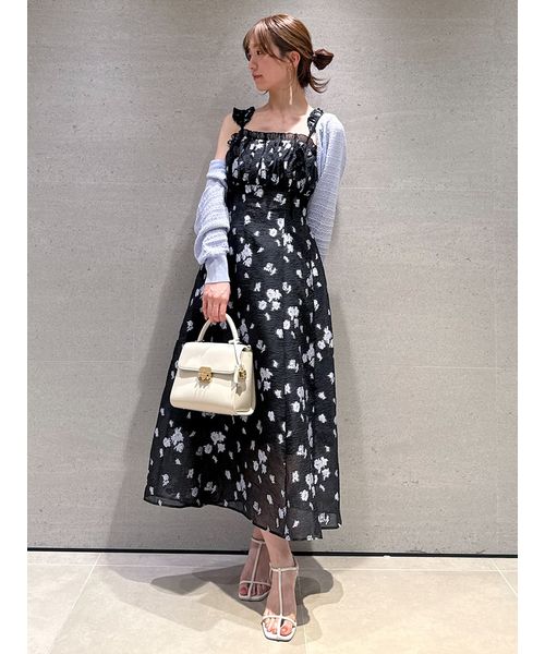ブレードリボンジャガードワンピース （YEL）　1 SNIDEL｜ブレードリボンジャガードワンピース | Rakuten Fashion