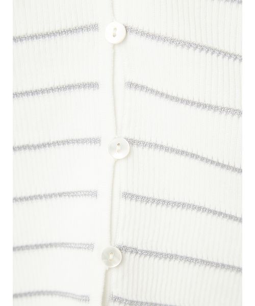 クロップドⅤネックリブカーディガン/UVカット フレイアイディー セール】クロップドⅤネックリブカーディガン／UVカット（ニット