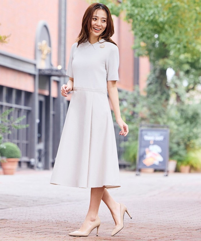 布帛コンビニットワンピース(508163091)｜阪急百貨店公式通販サイト