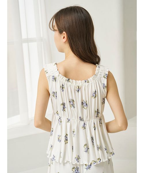 花柄カップインフリルタンクトップ(508201040)｜阪急百貨店公式