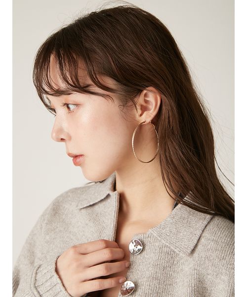即発/ギフト最適☆Hurleyburley☆リーフ フープ ピアス☆ 即発/ギフト最適☆Hurleyburley☆ヒンジ付き フープ ピアス☆