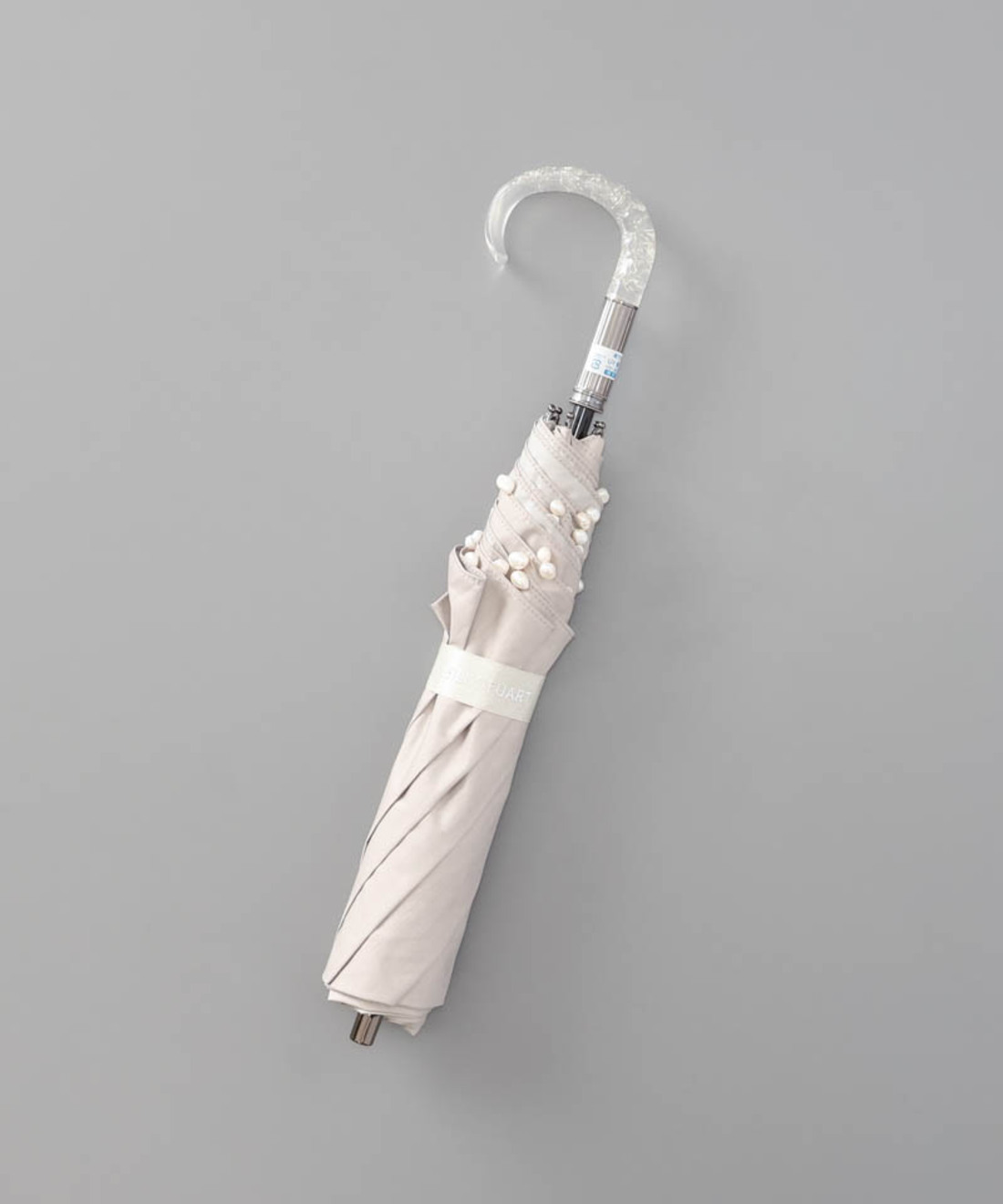 JILL STUART（ジル スチュアート）ランダムパール付き晴雨兼用傘(2段折