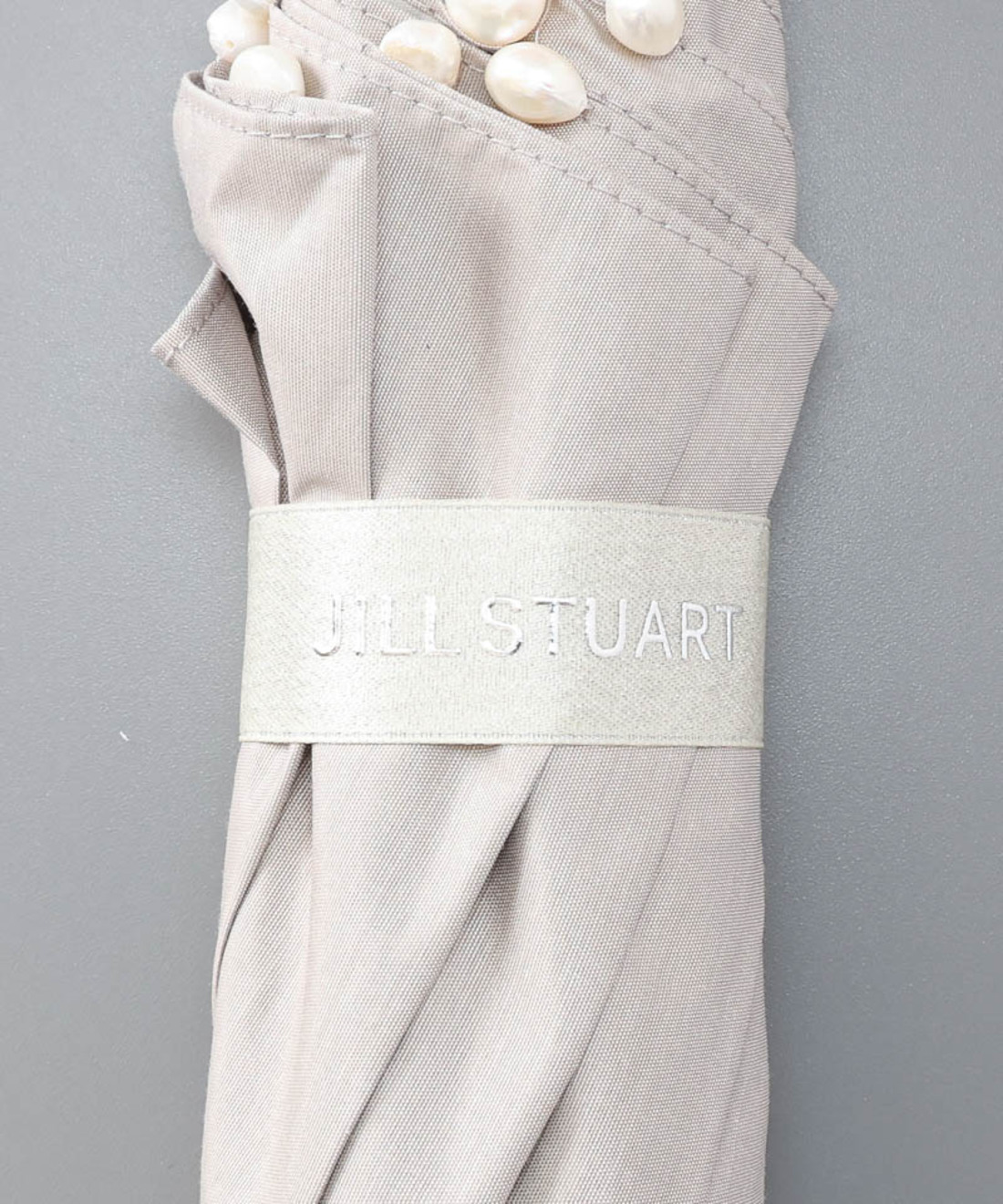 JILL STUART（ジル スチュアート）ランダムパール付き晴雨兼用傘(2段折