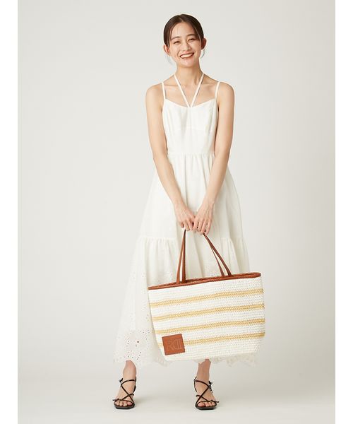 カットワークレースティアードキャミワンピース(508201061