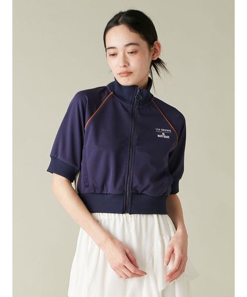 【LILY BROWN×MARY QUANT】ハーフスリーブトラックジャケット LILY BROWN×MARY QUANT】ハーフスリーブトラックジャケット