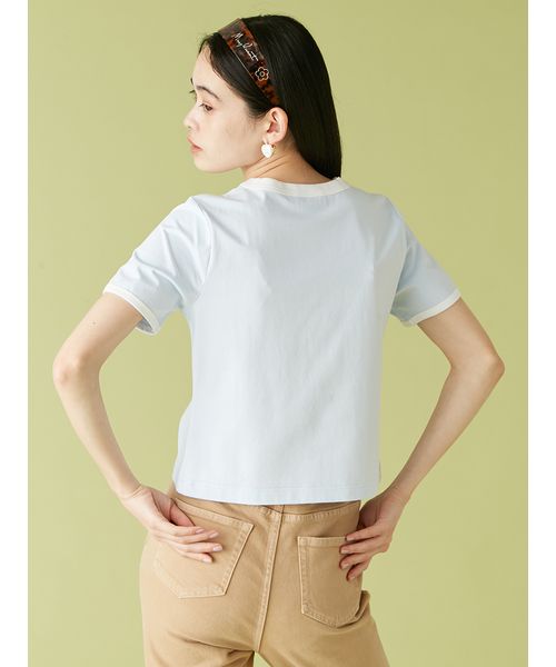 LILY BROWN×MARY QUANT ポケットリンガーTシャツ LILY BROWN×MARY QUANT】ポケットリンガーTシャツ(Tシャツ