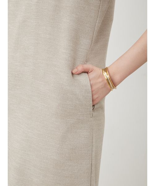 リネンライクアメスリIラインマキシワンピース(508237019