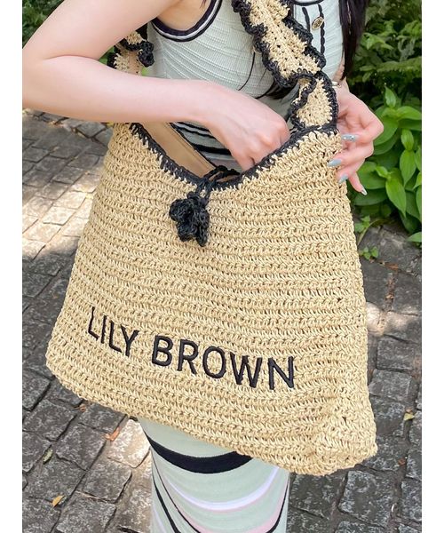 LILY BROWN×MARY QUANT】ペーパーラウンドフリルバッグ