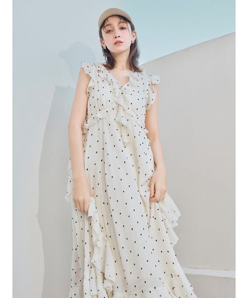 ラッフルフリルフレアワンピース(508237627)｜阪急百貨店公式通販