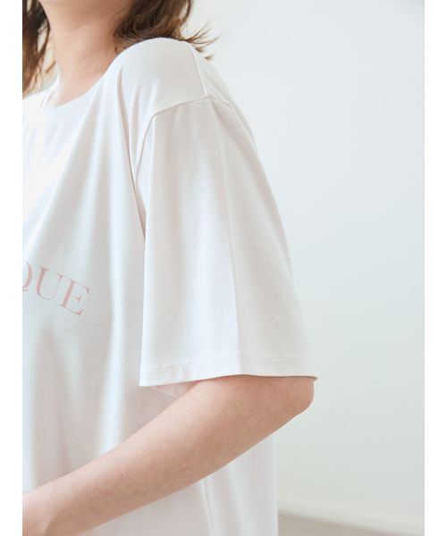 【接触冷感】モチーフ4柄ワンポイントTシャツ&ショートパンツセット セール】【接触冷感】モチーフ4柄ワンポイントTシャツ&ショート