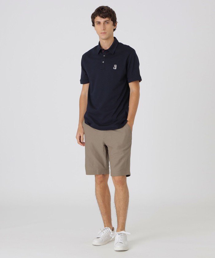 【新品】ブラックレーベル　ブリティッシュコーギーワッペンポロシャツ　サイズL BLUE LABEL / BLACK LABEL CRESTBRIDGE｜【一部店舗限定