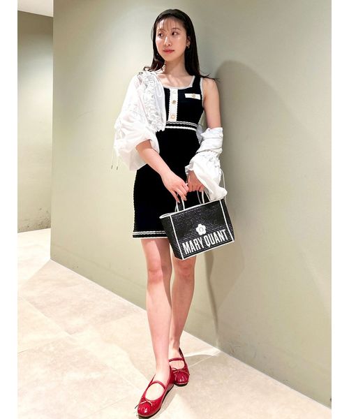 完売【LILY BROWN×MARY QUANT】UVカットフリルシアーブルゾン LILY BROWN×MARY QUANT】UVカットフリルシアーブルゾン/接触冷感