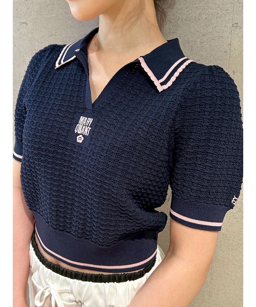 LILY BROWN×MARY QUANT】シアーポロニットトップス(508237006