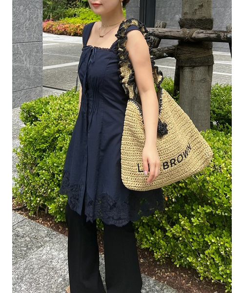 LILY BROWN×MARY QUANTペーパーラウンドフリルバッグ LILY BROWN×MARY QUANT】ペーパーラウンドフリルバッグ(バッグ