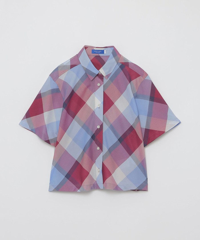 【値下げ】クレストブリッジチェックカラミクロスシャツ　ベージュ36 クレストブリッジチェックカラミクロスシャツ(508237072)｜阪急
