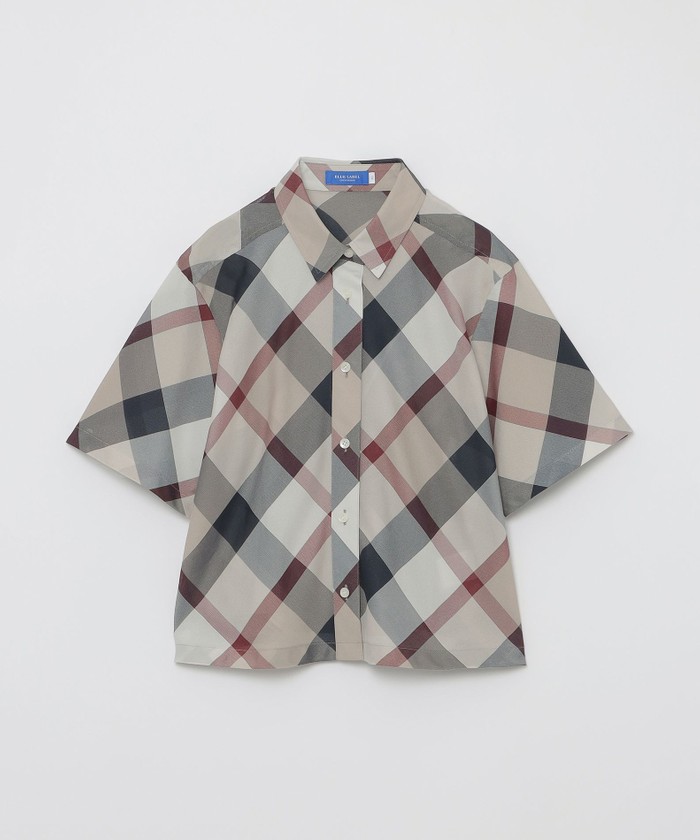 【値下げ】クレストブリッジチェックカラミクロスシャツ　ベージュ36 クレストブリッジチェックカラミクロスシャツ(508237072)｜阪急