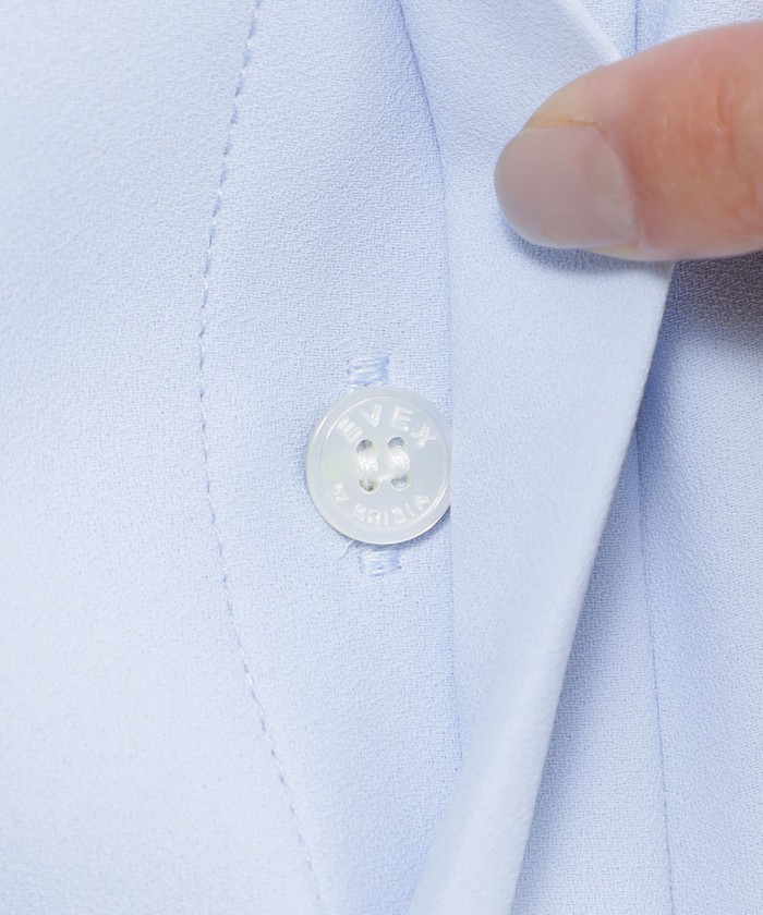 ブラウス シャツ 「夏でもさらっと」「吸水速乾」「ウォシャブル」バックサテンジョーゼットブラウス レディース 夏でもさらっと】【吸水速乾】【ウォシャブル】バックサテン