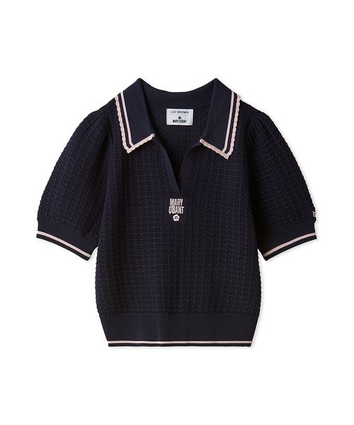 LILY BROWN×MARY QUANT】シアーポロニットトップス(508237006)｜阪急