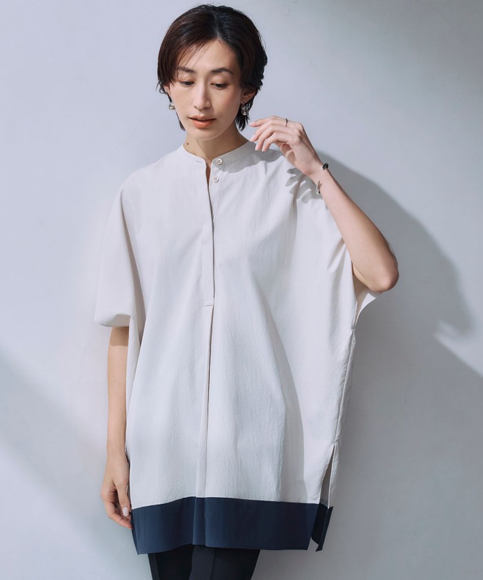 接触冷感・UVカット・洗える】 RENUソフトタイプライター ブラウス 接触冷感・UVカット・洗える】 RENUソフトタイプライター