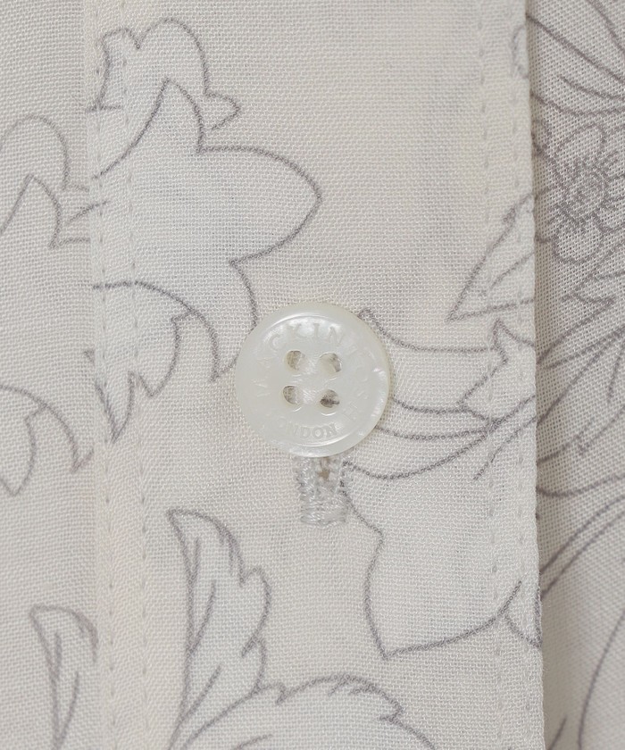 ブラウス シャツ 「婦人画報掲載」「BIBURY FLOWER」ドローイングカラーバイブリーフラワーブラウス レディース セール】【婦人画報掲載】【BIBURY FLOWER】ドローイングカラー