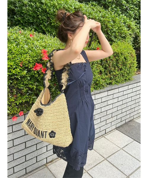 LILY BROWN×MARY QUANT】ペーパーラウンドフリルバッグ
