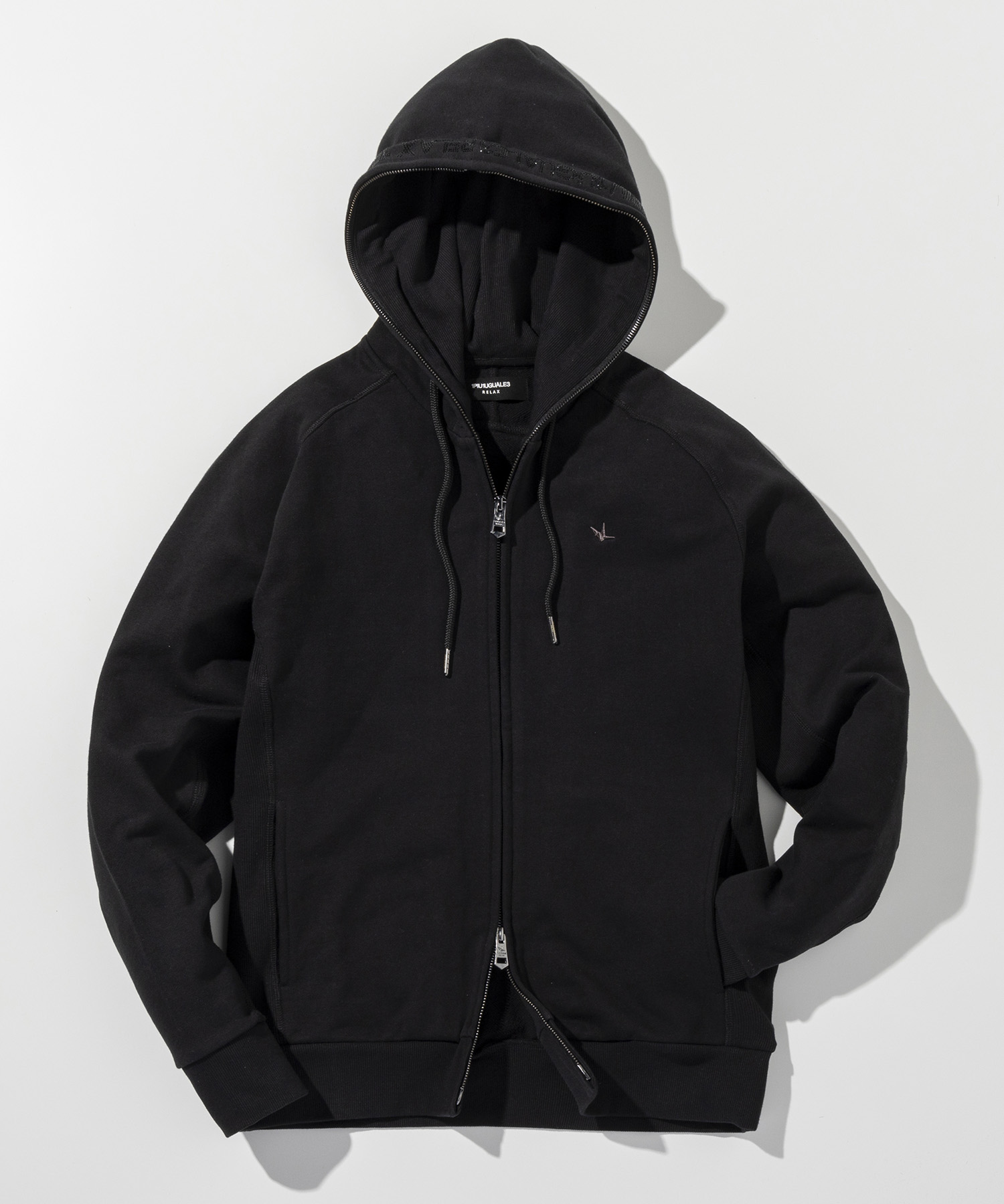 ラインストーンフードロゴスウェットパーカー(508312117)｜HANKYU