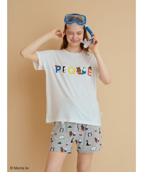 【Dick Bruna】【接触冷感】ワンポイントTシャツ gelato pique｜【Dick Bruna】【接触冷感】ワンポイントTシャツ