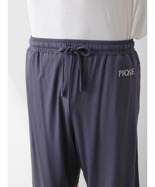 HOMME】【接触冷感】カラーレーヨンロゴハーフパンツ(508329134