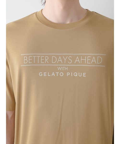HOMME】【接触冷感】クールレーヨンロゴTシャツ＆ハーフパンツ