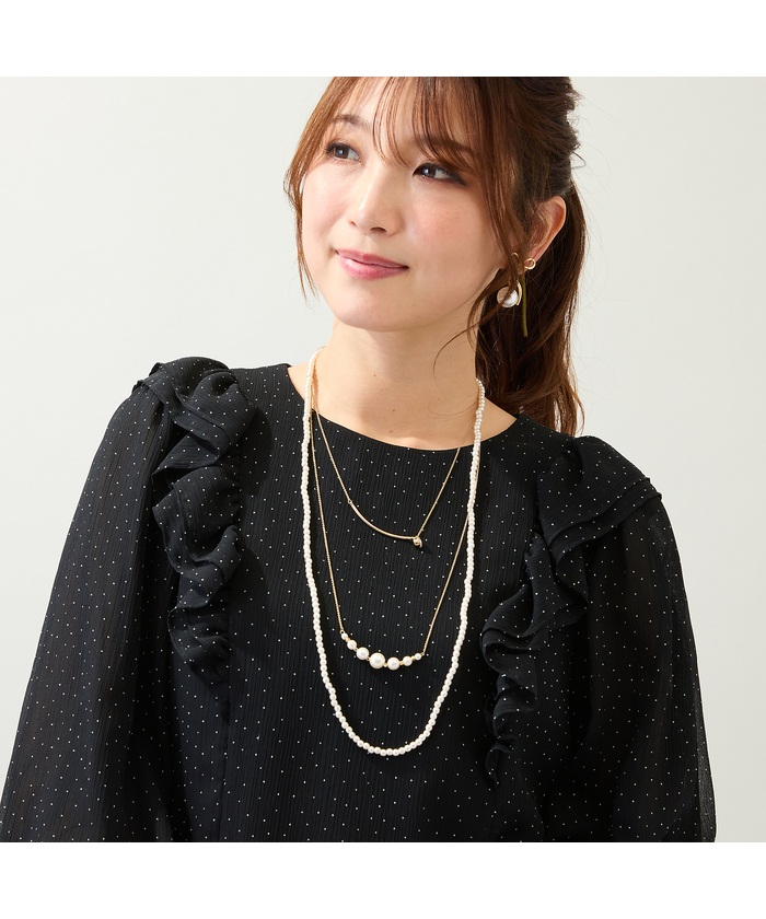 ブラウス シャツ 「手洗いOK」楊柳フリルブラウス レディース 手洗いOK】楊柳フリルブラウス(508336013)｜阪急百貨店公式通販