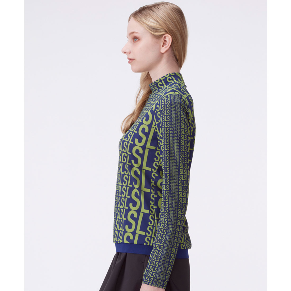 ランバン スポール LANVIN SPORT LSロゴプリントモックネック
