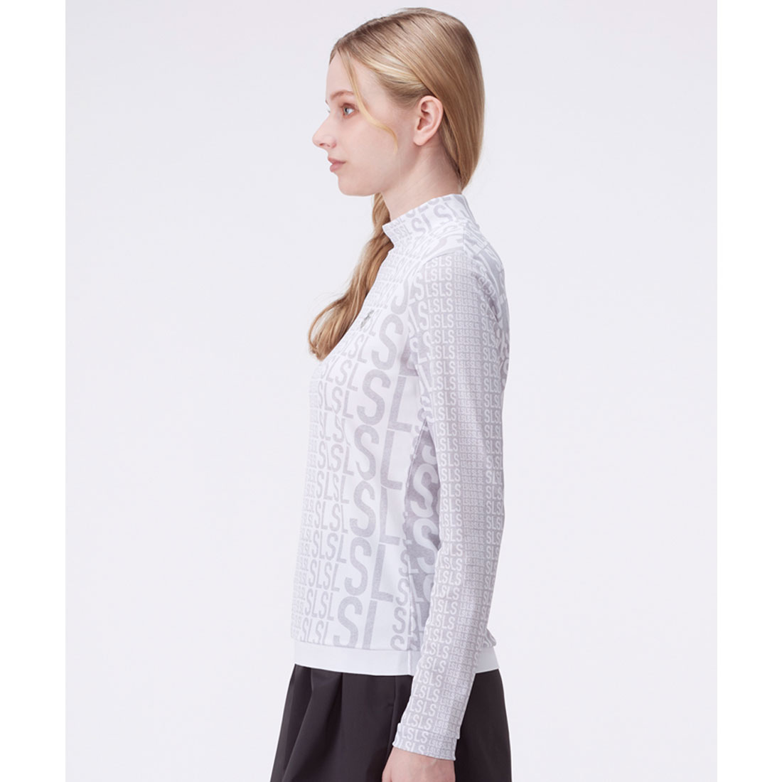ランバン スポール LANVIN SPORT LSロゴプリントモックネック