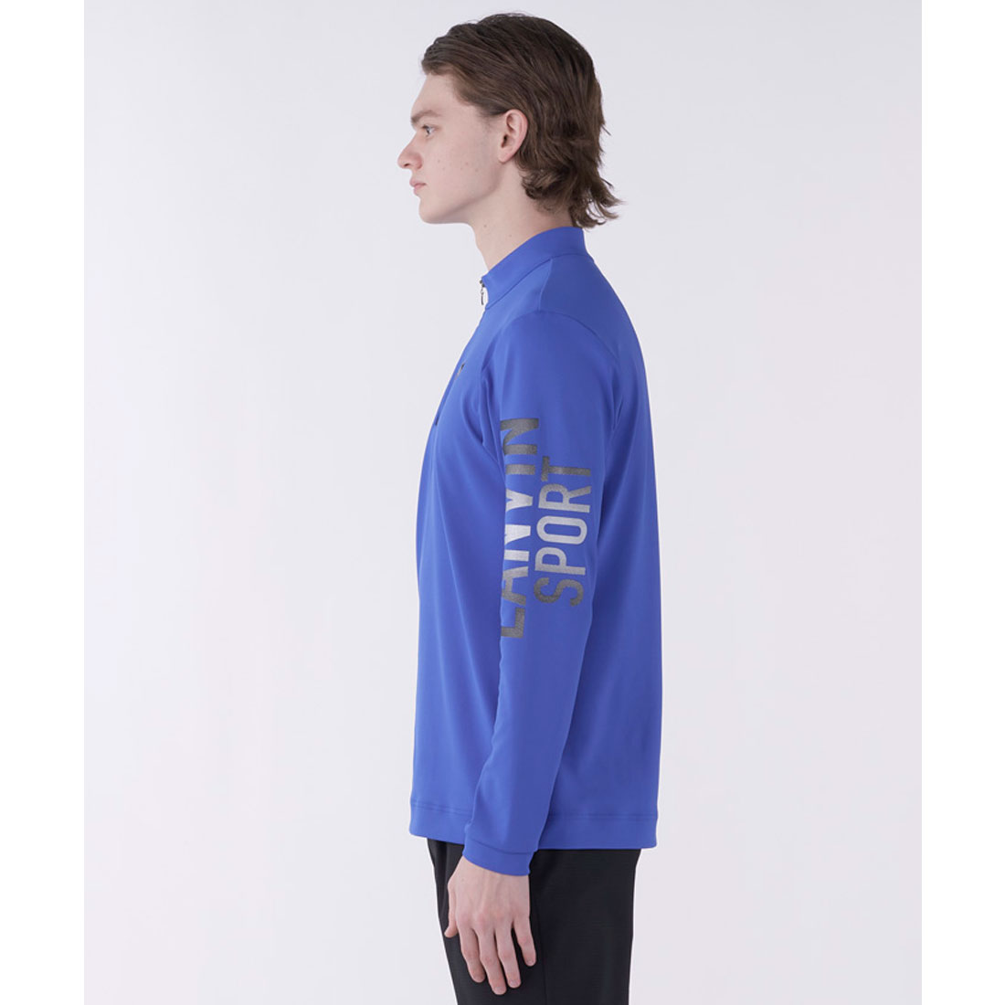 LANVIN SPORT ランバンスポール 長袖ハーフジップシャツ サイズ38 ランバン スポール LANVIN SPORT スタンドハーフジップ長袖