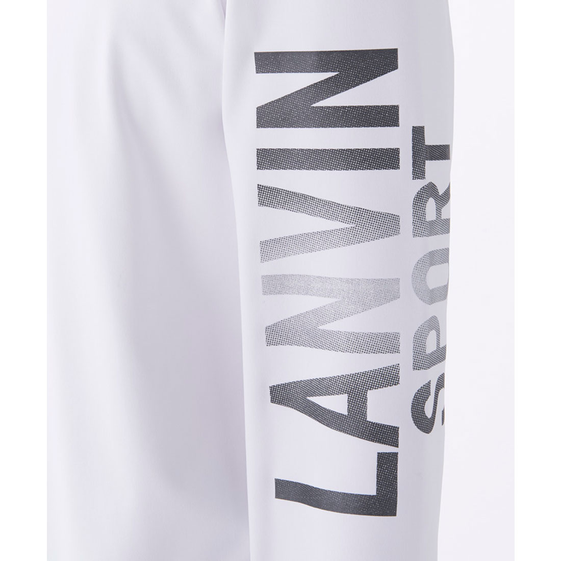 75%OFF処分25,300円➡︎6,325円ランバンスポール L 白長袖シャツ ランバン スポール LANVIN SPORT スタンドハーフジップ長袖
