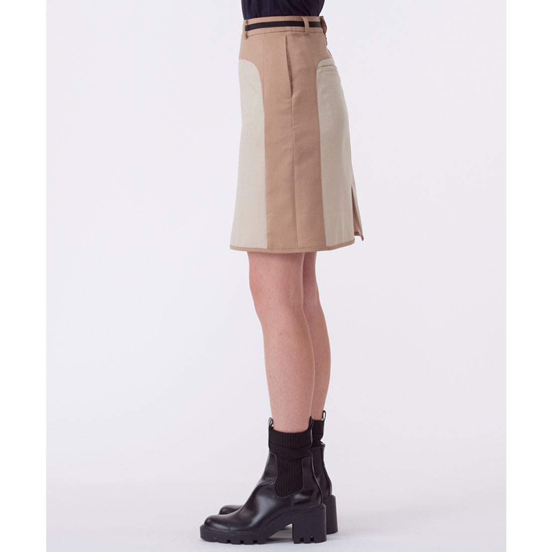 ランバンスポール　スカート　40 ランバン スポール LANVIN SPORT 長め丈スカート【ストレッチ
