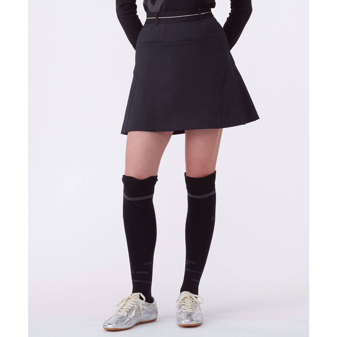 ランバン スポール LANVIN SPORT ダンボールニットAラインスカート