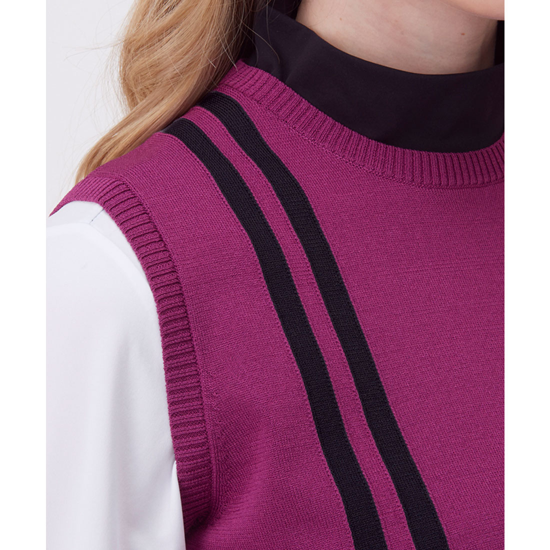 ランバン スポール LANVIN SPORT クルーネックニットベスト