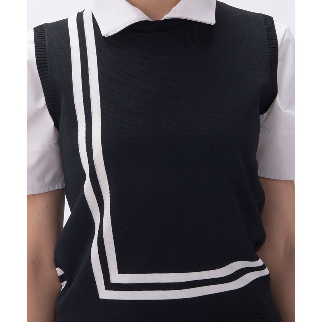 ランバン スポール LANVIN SPORT クルーネックニットベスト