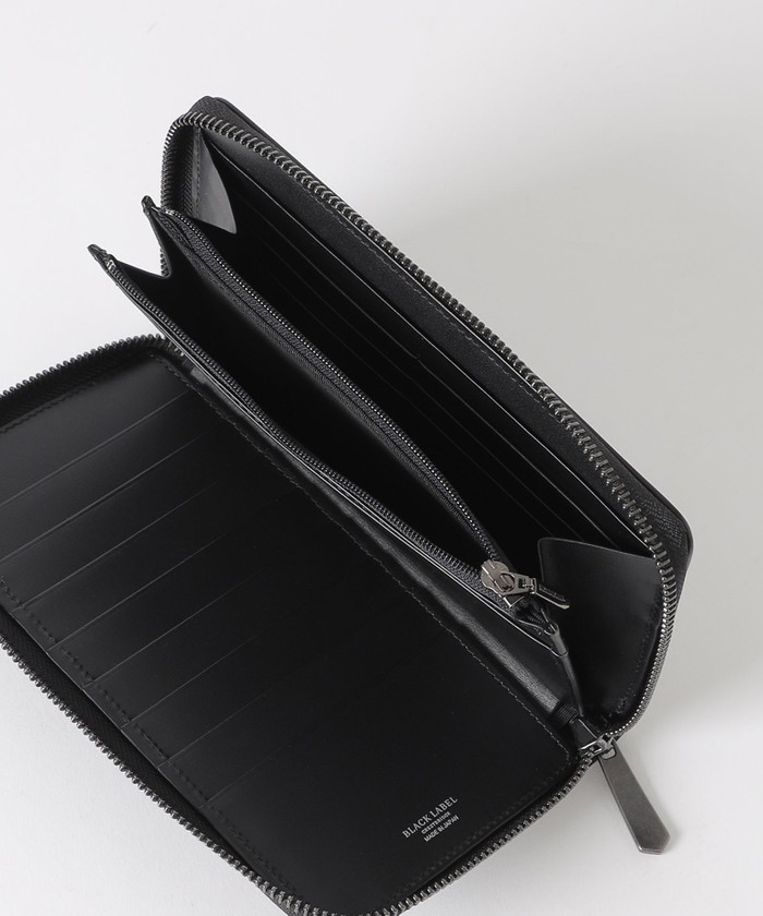 トーナルクレストブリッジチェックラウンドジップウォレット(508326577