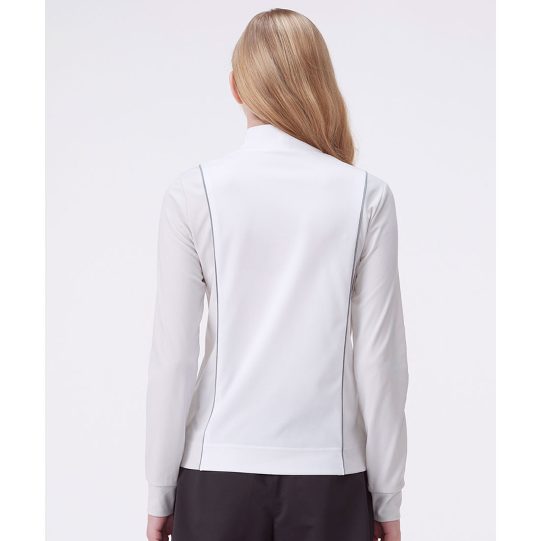 たぬき 希少 ランバン スポール モックネックブロッキング長袖 SPORT LANVIN レディースウェア